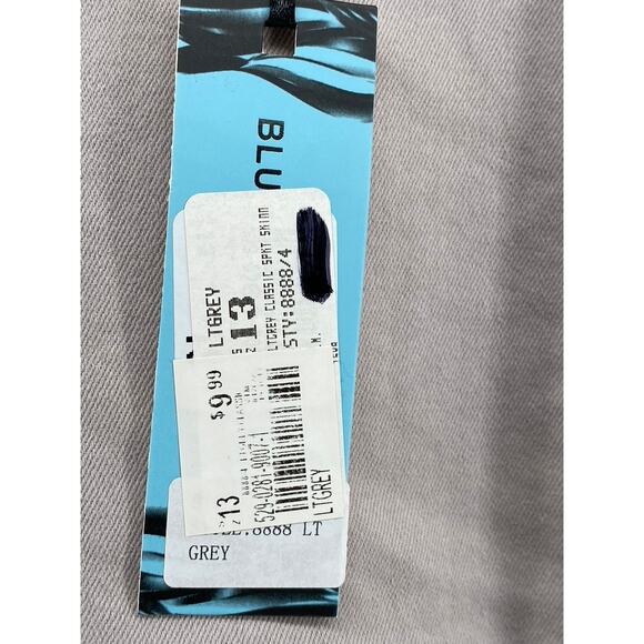BLUE CONNECTION Women's Light Gray Regular-Fit Five-Pocket Skinny Jeans SZ 13 - Picture 10 of 11